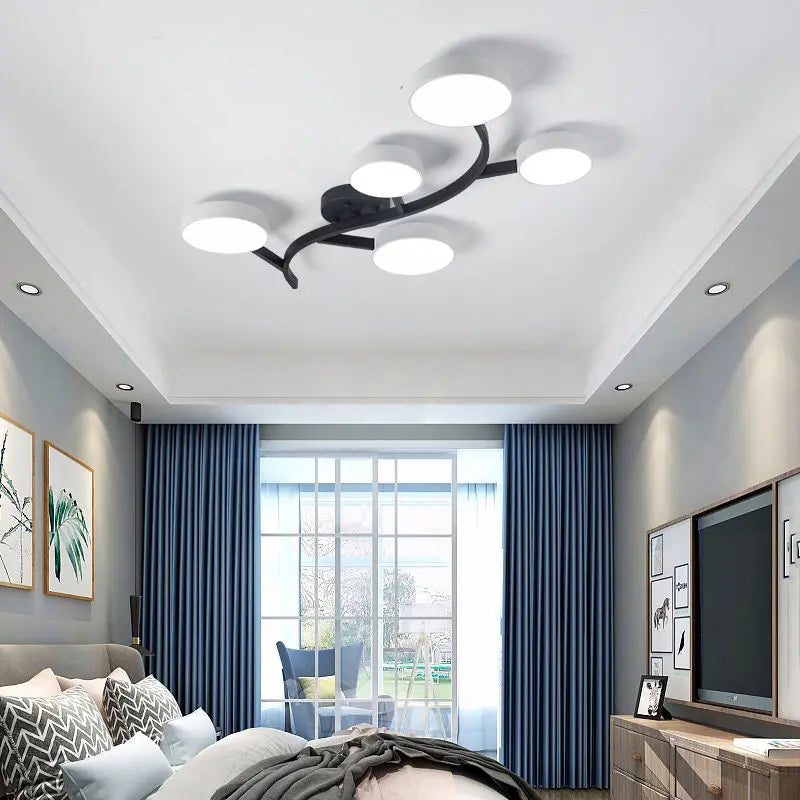 plafonnier led design moderne pour éclairage intérieur élégant - vue 3 sur 17