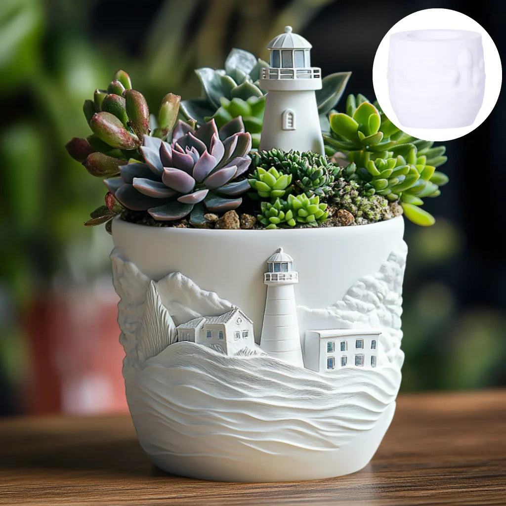 moule en silicone pour pot de fleurs et rangement décoratif