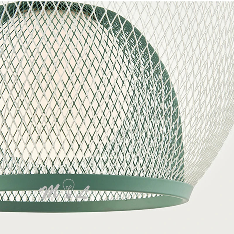 suspension cage à oiseaux style nordique luminaire moderne décor industriel - vue 5 sur 9