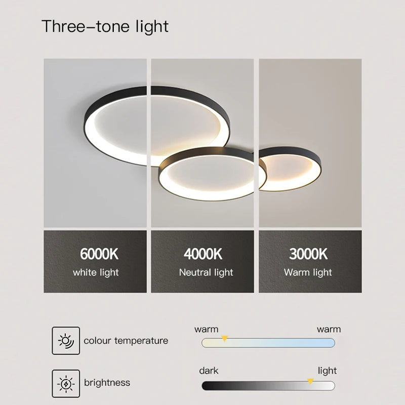 lustre led minimaliste moderne pour intérieur tendance 2023 - vue 6 sur 12