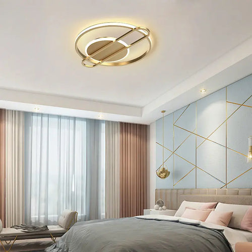 plafonnier moderne à leds style nordique luxueux - vue 4 sur 6