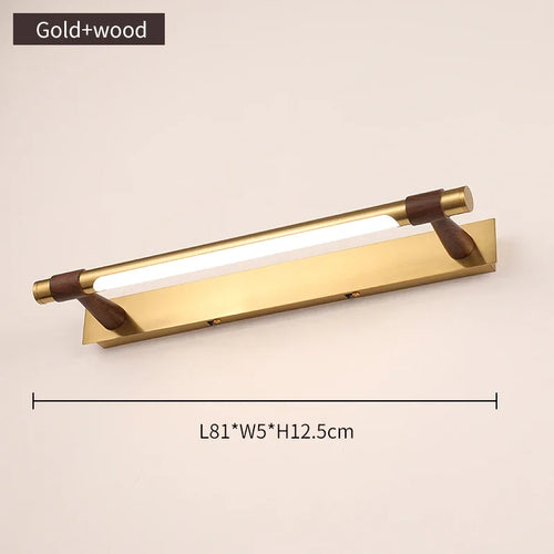 applique led moderne en cuivre pour miroir avant - vue 12 sur 15