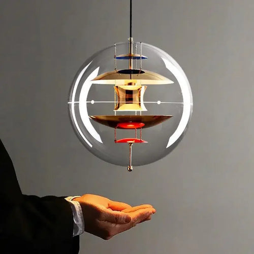 lustre moderne en acrylique design danois pour décoration intérieure - vue 2 sur 9