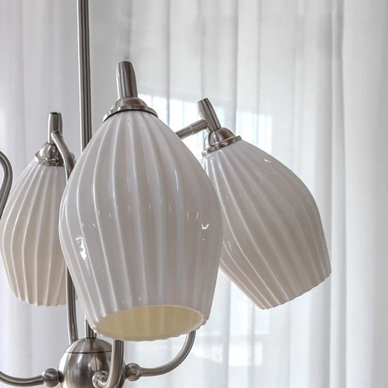 lustre bauhaus français en céramique pour intérieur élégant - vue 4 sur 12
