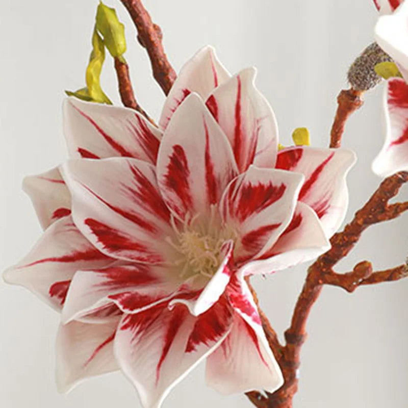 fleurs artificielles décoratives style zen avec magnolia - vue 10 sur 12