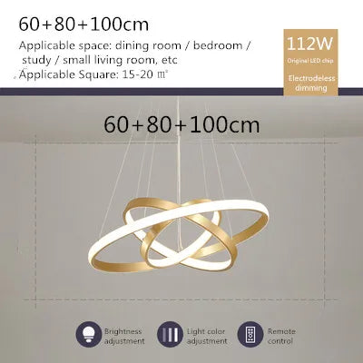 lustre moderne en style nordique avec télécommande et lumière led - vue 24 sur 30