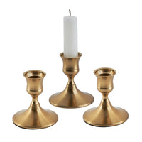 kit de bougeoirs décoratifs en laiton doré pour mariage et dîner