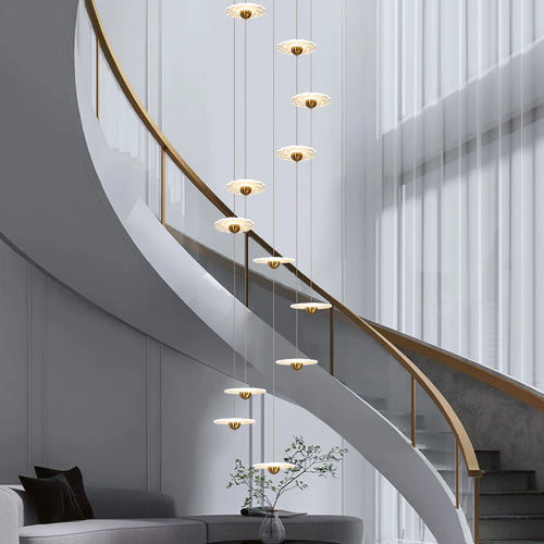 lustre moderne à led pour éclairage intérieur élégant - vue 3 sur 26