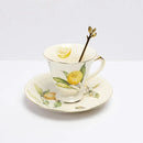assiette ceramique style europeen motif citron elegante