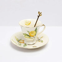assiette ceramique style europeen motif citron elegante