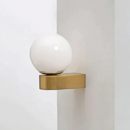 Applique murale moderne simple en verre avec boule de couleur nordique - vue 6 sur 9