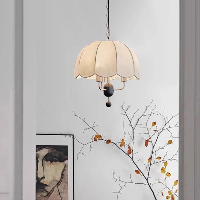 lustre en tissu de luxe français pour décoration intérieure - vue 3 sur 9