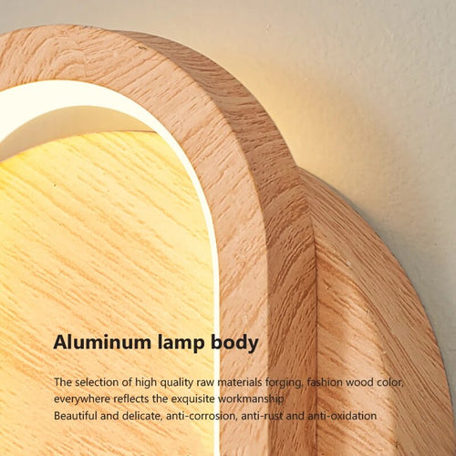 Applique murale moderne en bois LED