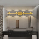 Applique murale moderne miroir LED dorée