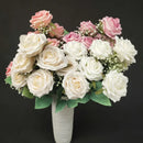 bouquet de roses en soie pour décoration de mariage et fêtes