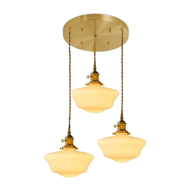iwhd suspension led en verre et cuivre style nordique moderne - vue 18 sur 28