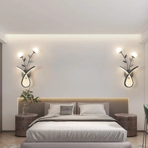 applique murale led style nordique lumière créative design moderne - vue 2 sur 12