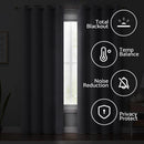 Rideau occultant sur mesure grande hauteur salon chambre