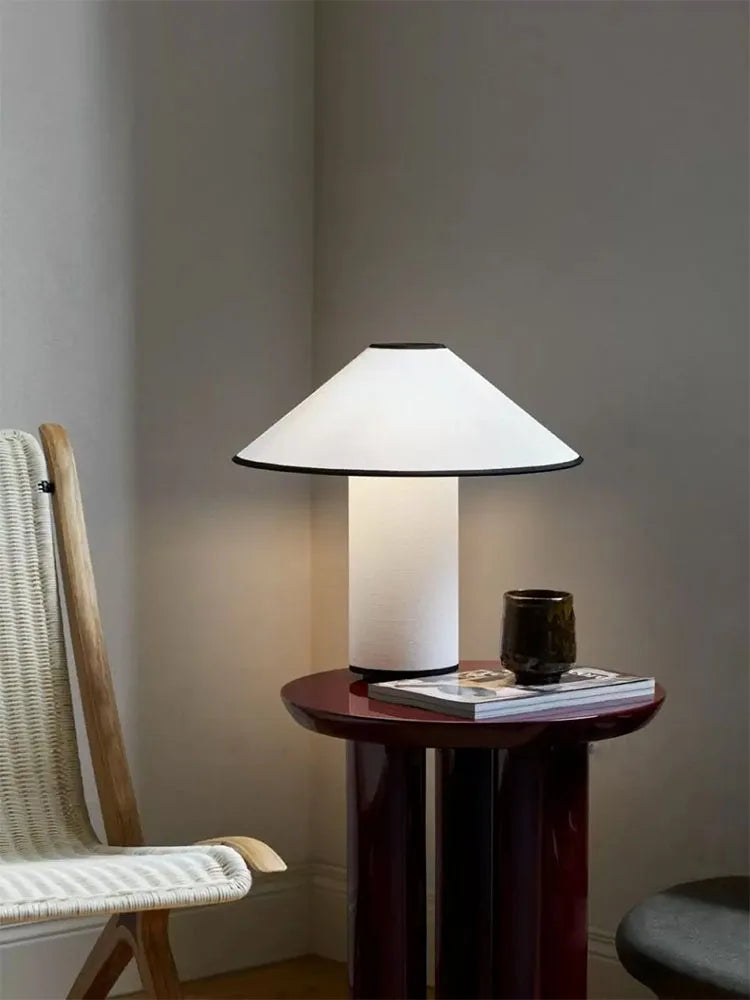 lampe de bureau japonaise wabi-sabi en forme de champignon décorative - vue 4 sur 7