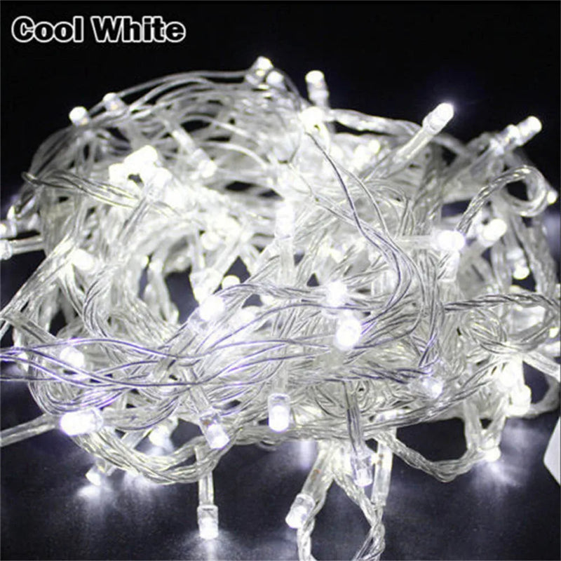 guirlande lumineuse led multicolore pour décoration de Noël festive