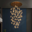 Modern Luxury Villa Maple Leaf Acrylic Chandelier Living Room, Hotel Lobby, Attic, Restaurant Light Luxury Decorative Chandelier