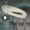 lustre en cristal transparent au design créatif et élégant