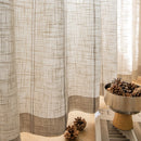 Voilage rideau style japonais rayé pour salon chambre