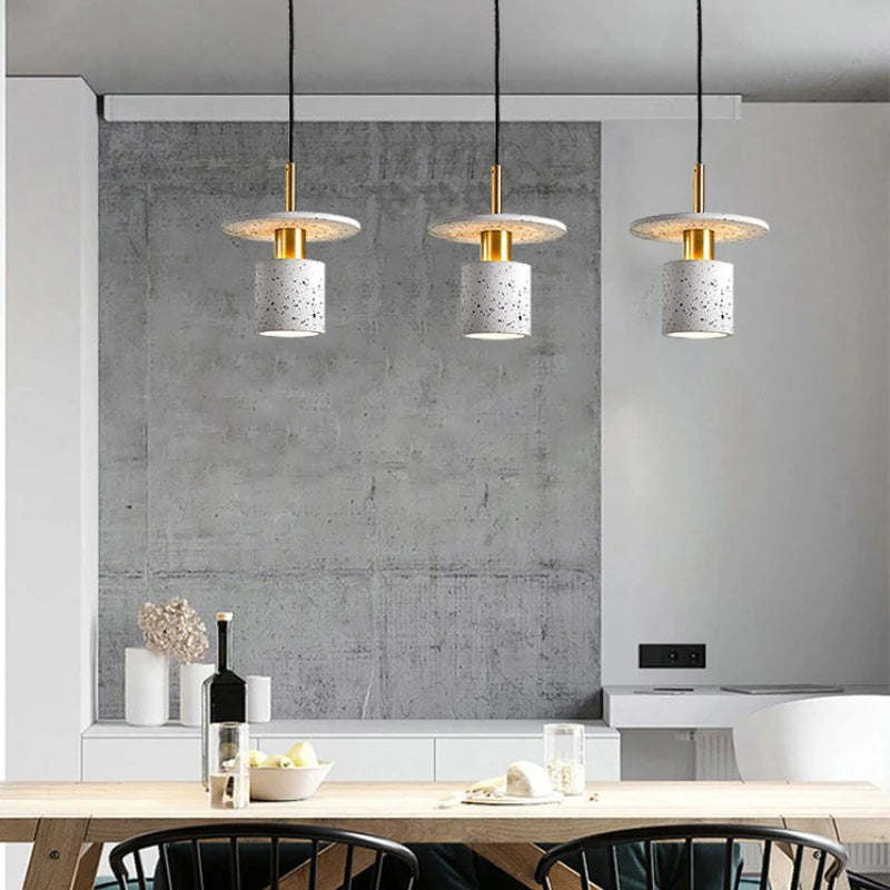 lustre créatif en terrazzo pour restaurant hôtel minimaliste commercial - vue 4 sur 9
