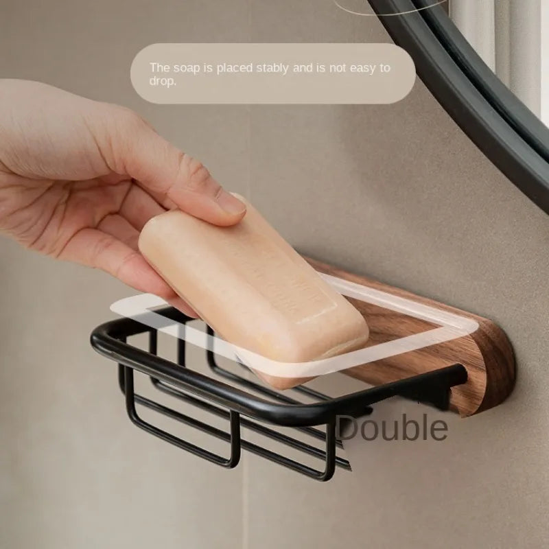 étagère murale en bois pour rangement de savon