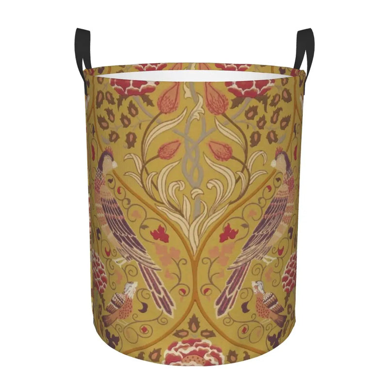 panier à linge pliable floral pour rangement jouets bébé