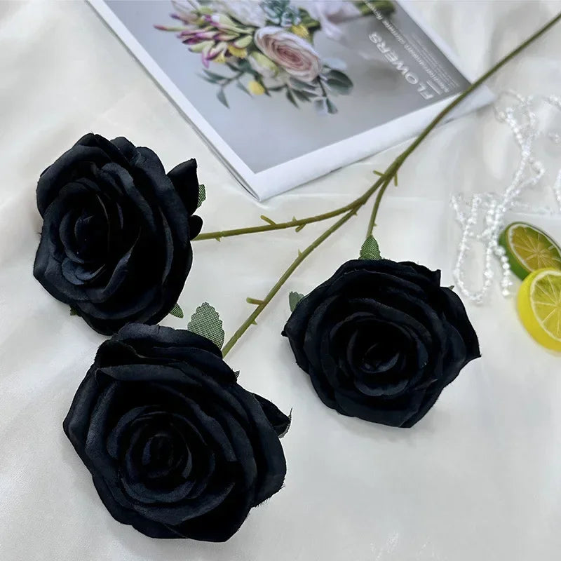 branches de roses artificielles en soie pour décoration élégante - vue 40 sur 40