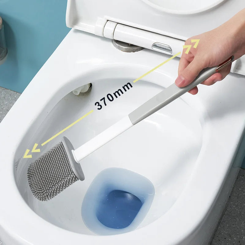 ensemble de brosses de toilette avec support mural pour salle de bain - vue 4 sur 8