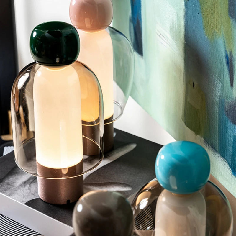 lampe à poser moderne avec chargement usb et design minimaliste - vue 3 sur 10