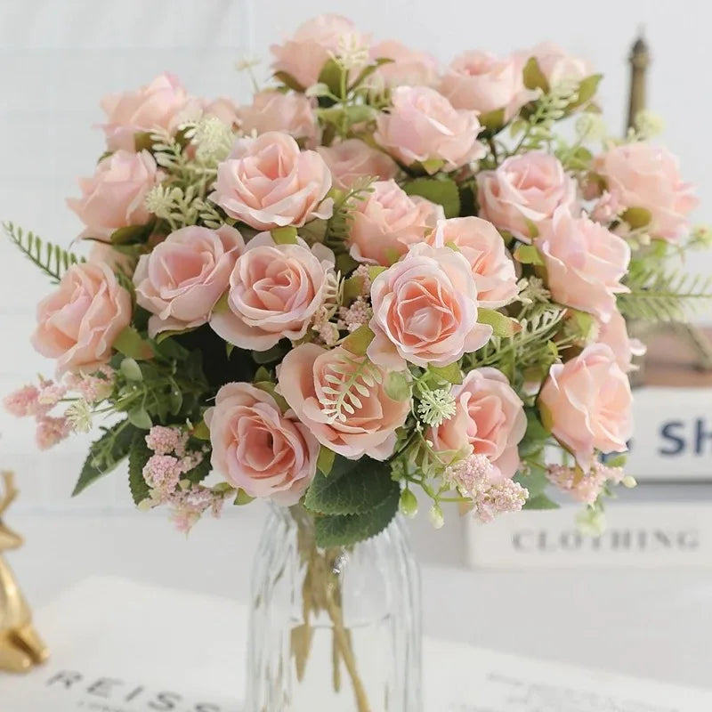 bouquet de pivoines artificielles pour mariage et décoration intérieure - vue 12 sur 15