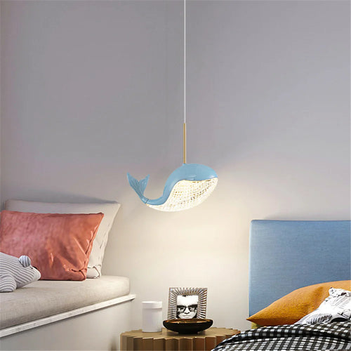 suspension led acrylique dauphin d'or pour enfants - vue 4 sur 10