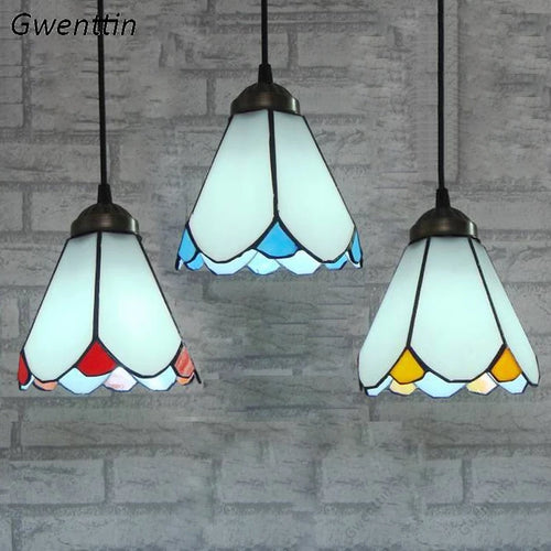 suspension tiffany méditerranéenne pour décoration intérieure élégante - vue 2 sur 9