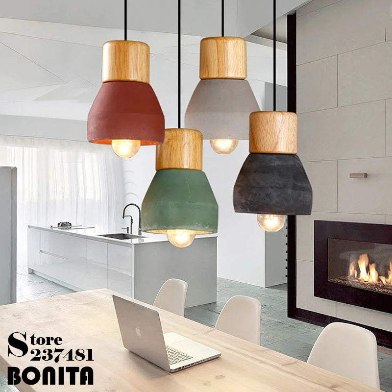 suspension en ciment style campagnard américain pour décoration intérieure