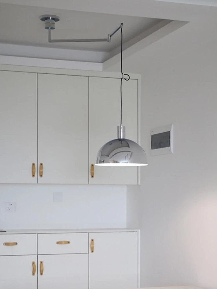lustre à tête unique angle réglable design minimaliste moderne - vue 3 sur 8