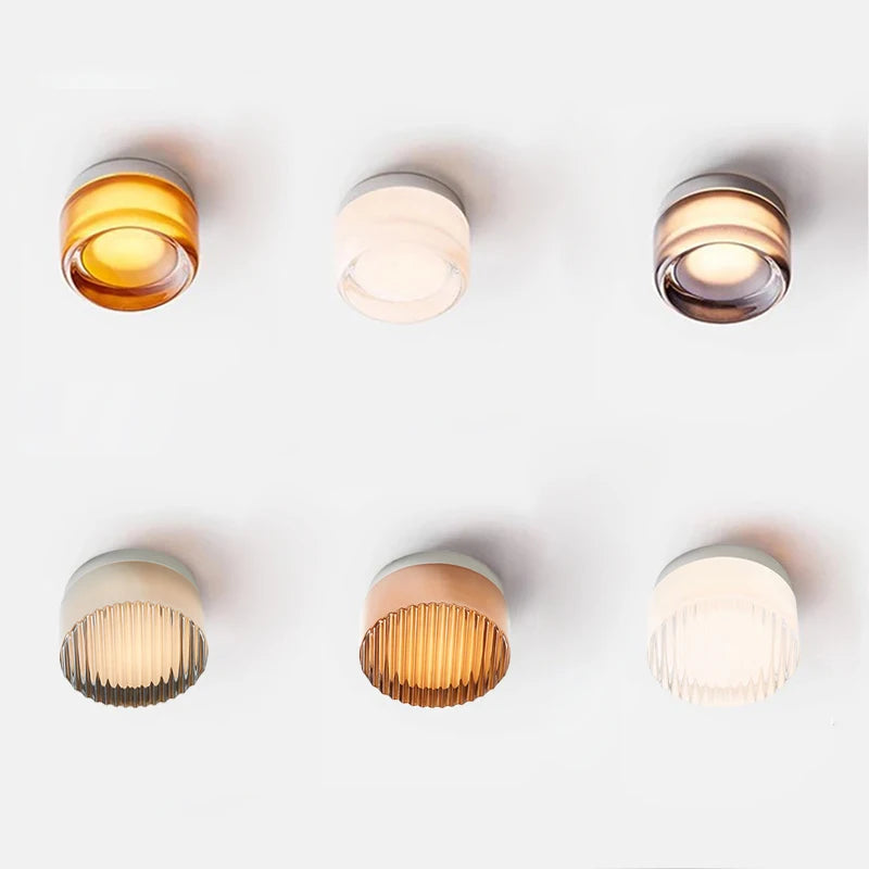 plafonnier led minimaliste en verre style nordique intérieur