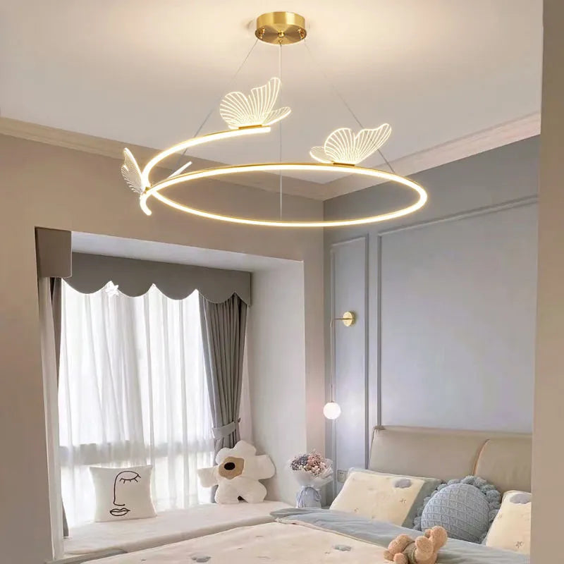 Lustre papillon LED mode créativité maison