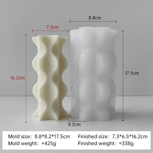 moule en silicone pour bougies aromatiques cylindriques fait main - vue 19 sur 20