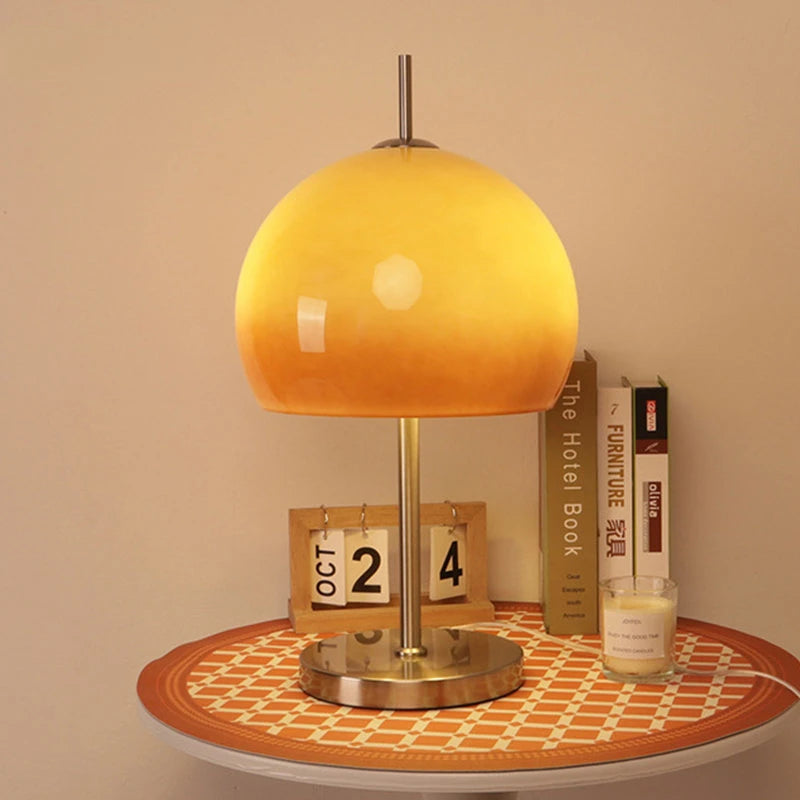 lampe de table rétro moderne style bauhaus champignon d'ambiance - vue 4 sur 7