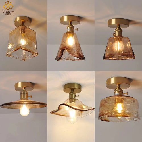 lustre en verre teinté pour un éclairage nordique élégant - vue 4 sur 10