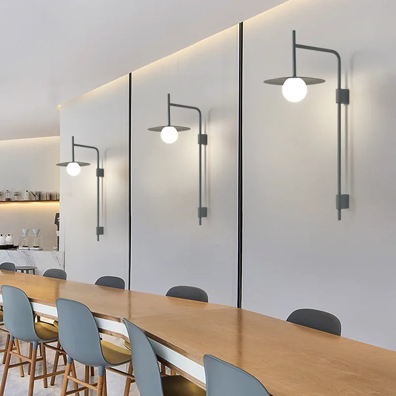 Nordic Modern LED Wall Mounted Lamp Sconce Light for Bedroom Living Room - vue 5 sur 12