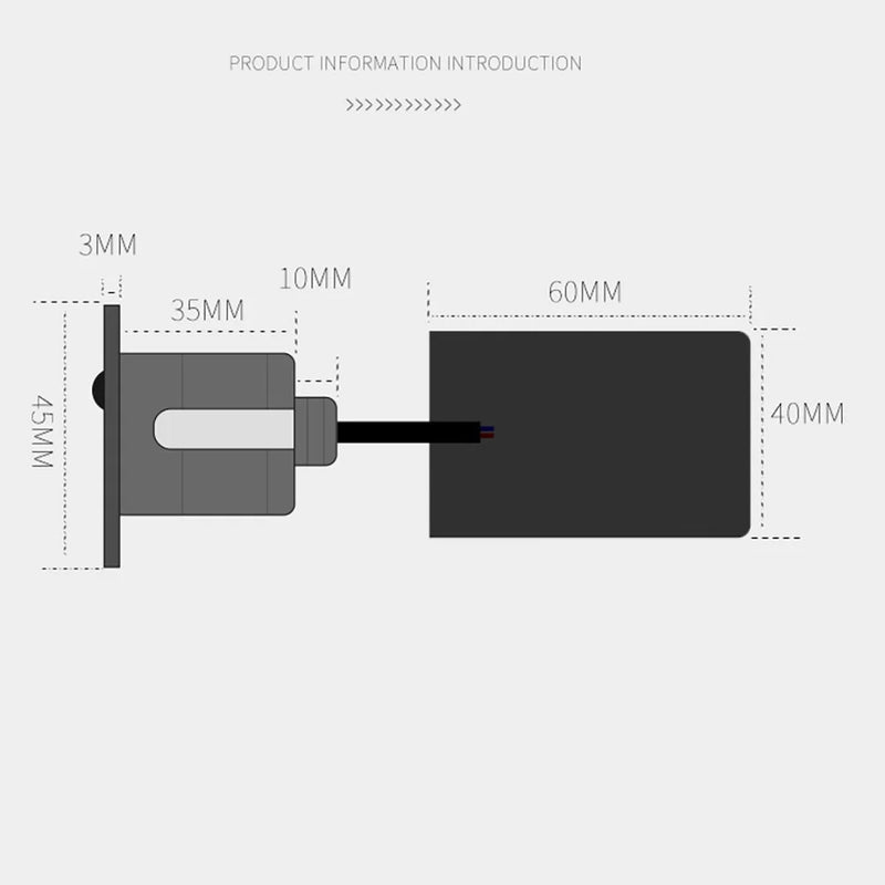 SANDIY – applique murale Led ronde avec capteur de mouvement