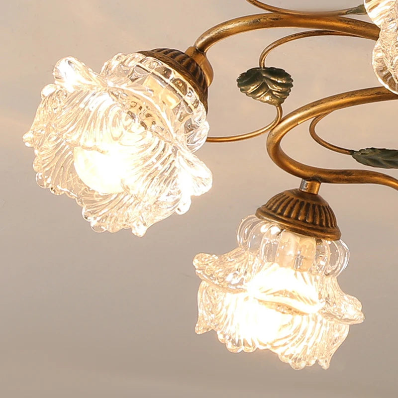 plafonnier décoration led à fleur intérieur - vue 6 sur 6