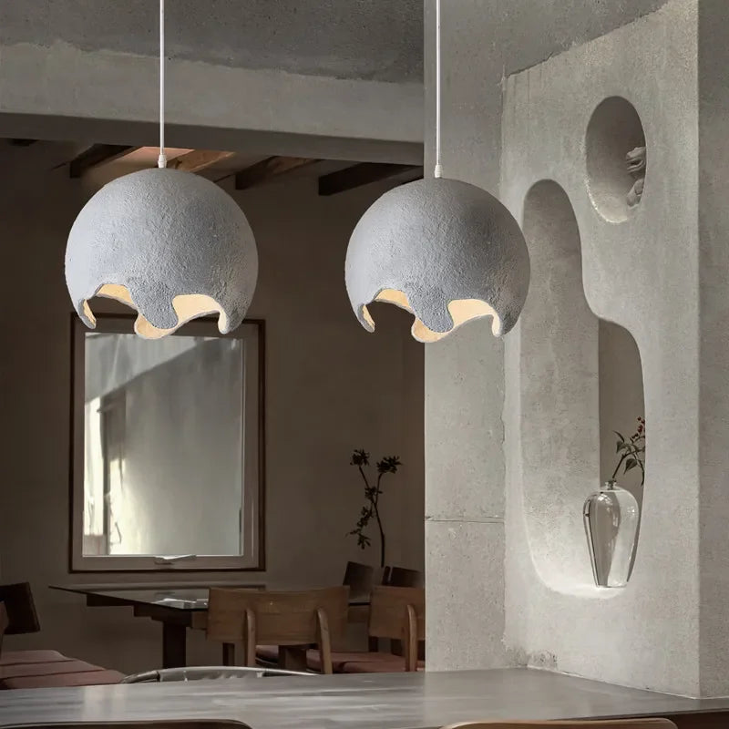 Restaurant Dining Island LED Chandelier Modern Cafe Bar Study Bedroom Light Wabi Sabi Personality Indoor Home Decor Hanging Lamp - vue 4 sur 12