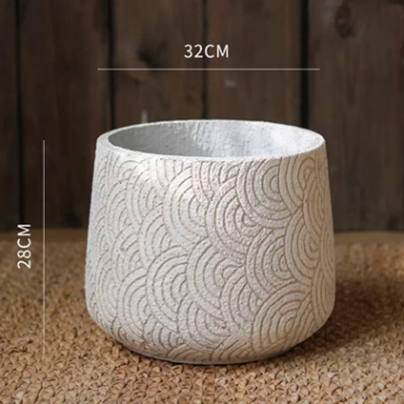 moule en silicone pour pot de fleurs nordique rond
