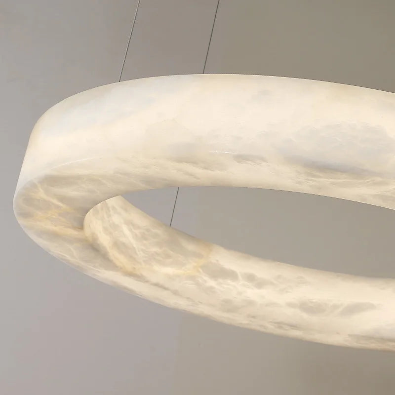 suspension en marbre naturel espagnol et cuivre moderne et luxueuse - vue 4 sur 10