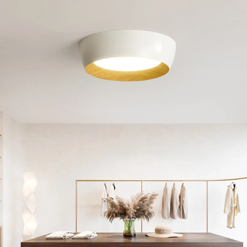 Plafonniers LED nordique pour salon chambre couloir Luminaire blanc noir gris lampe 	 lustres e pendentes